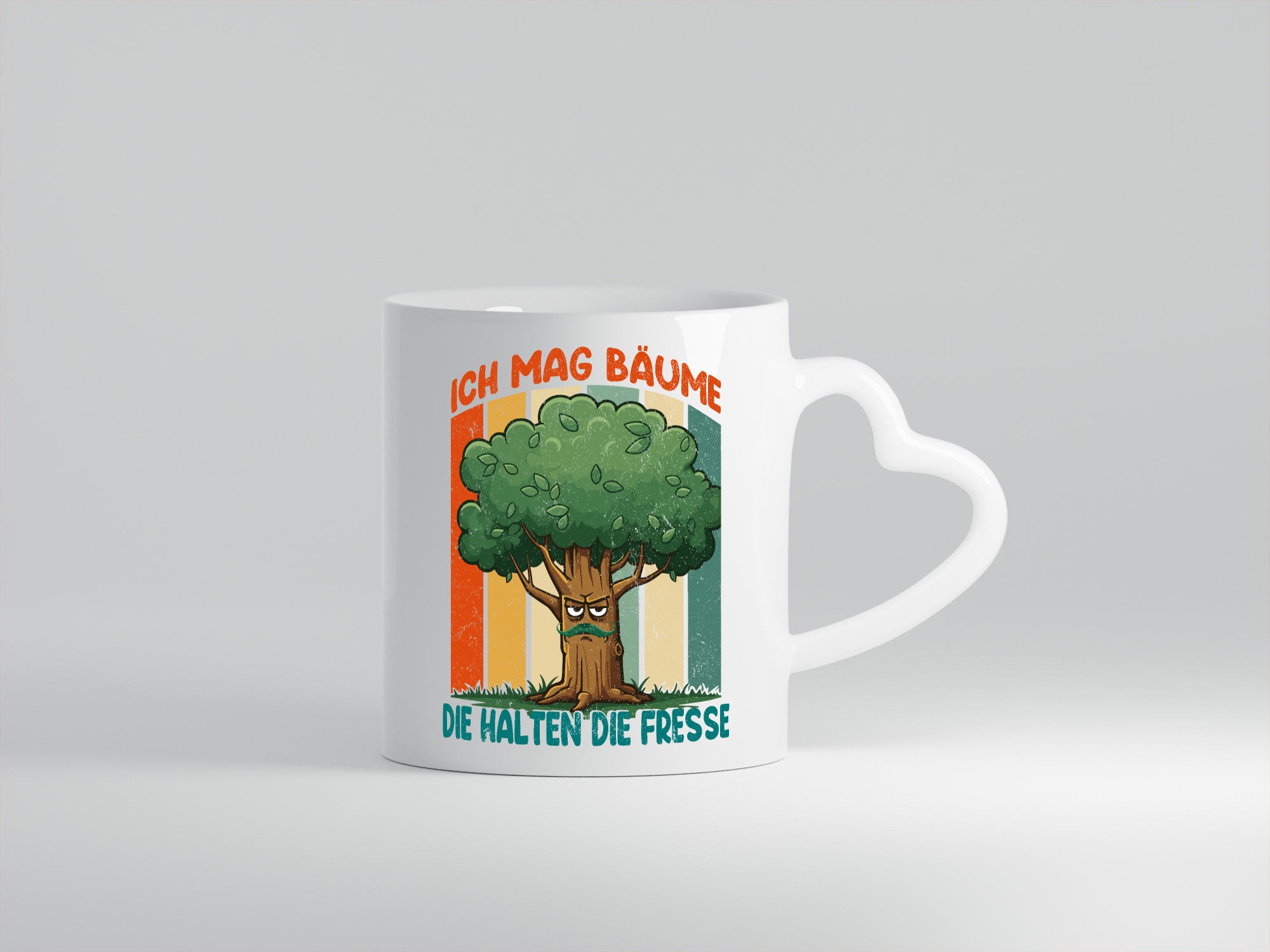 Ich mag Bäume die halten Fresse | v2 lustig Humor Geschenkidee Geschenk Tasse