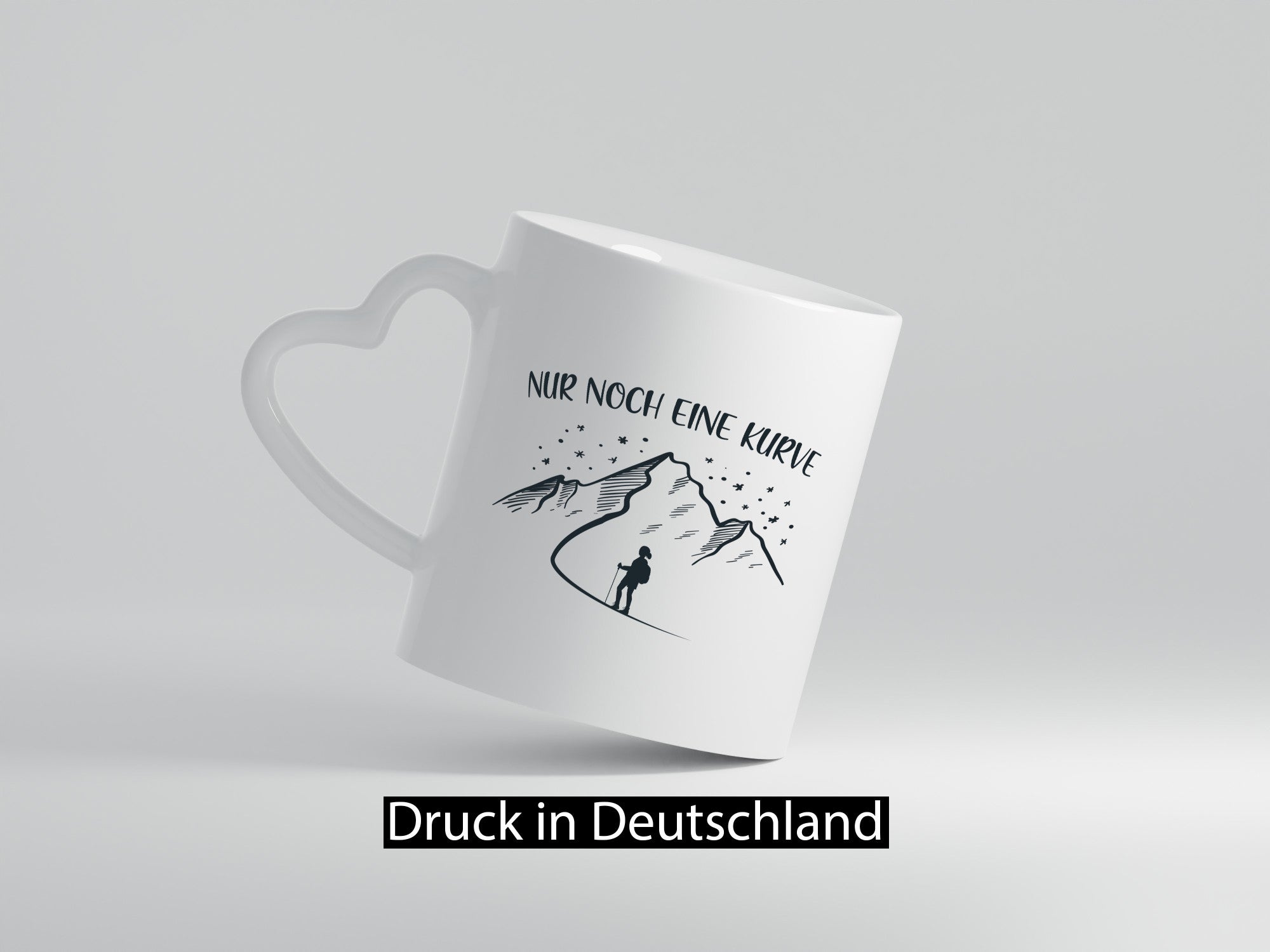 Nur noch eine Kurve | Berge Wanderin Sterne lustig Humor Geschenkidee Geschenk