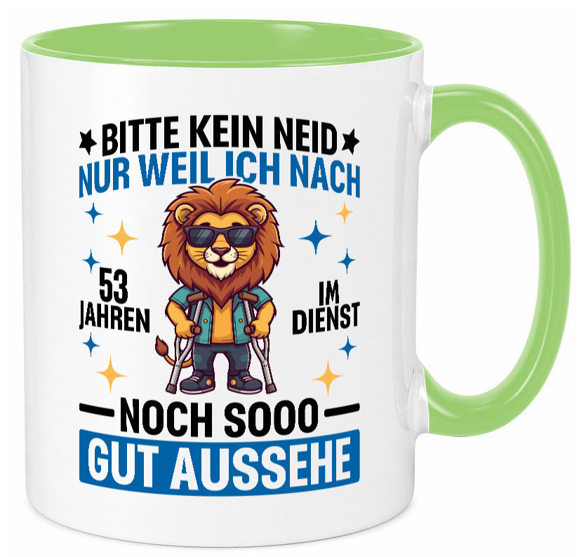 53 Jahre im Dienst | Arbeitsjubiläum Arbeit Geschenkidee Kollegen Büro Humor Tasse