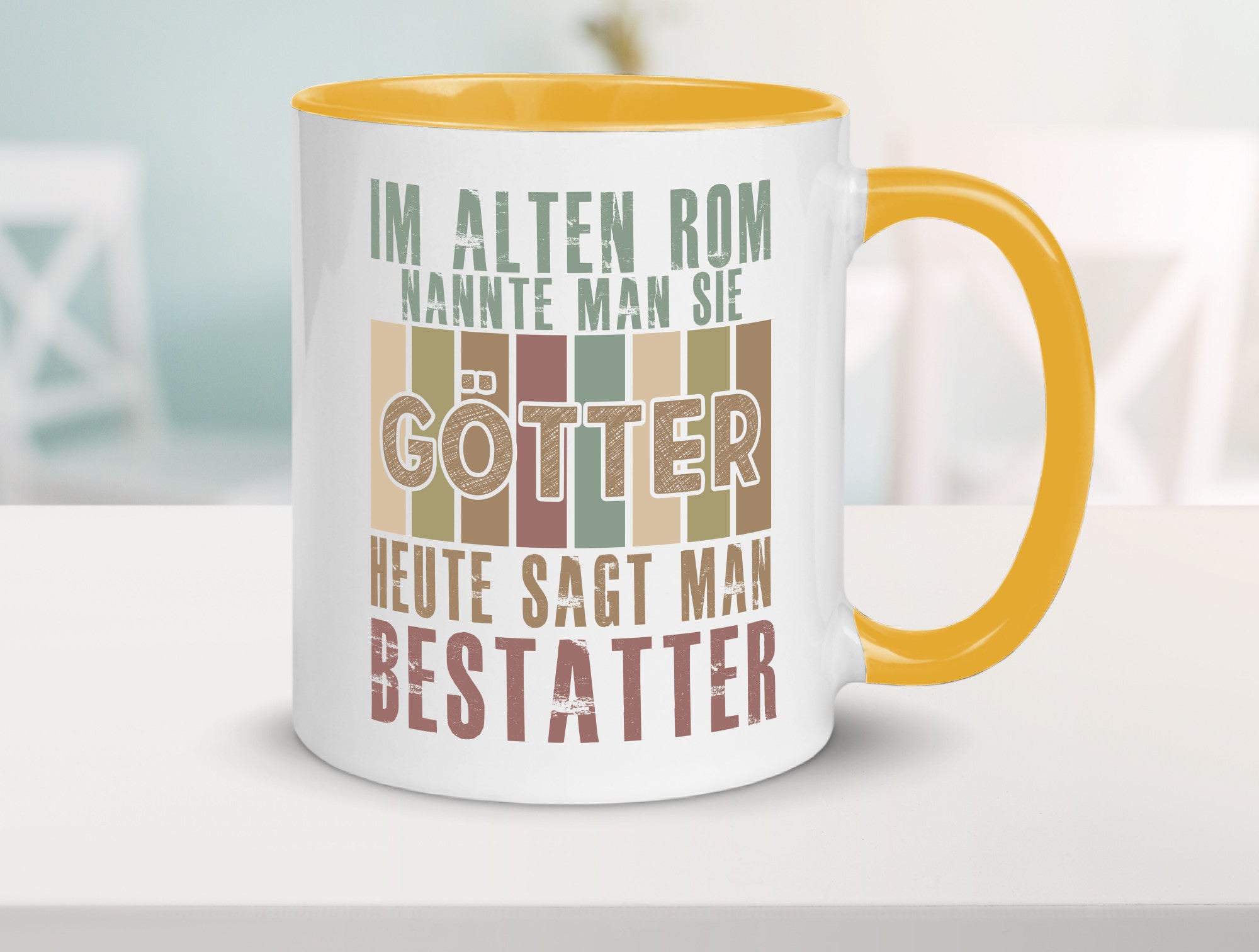 Heute sagt man: Bestatter | Bestattung Totengräber Geschenk Humor Geschenkidee