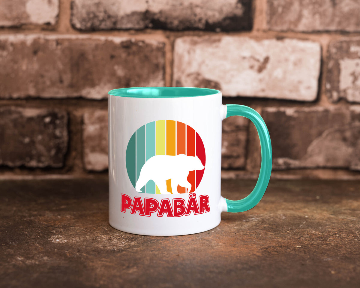 Papabär | Papa Tasse Vater Vatertag Bär lustiger Spruch Geschenk Familie