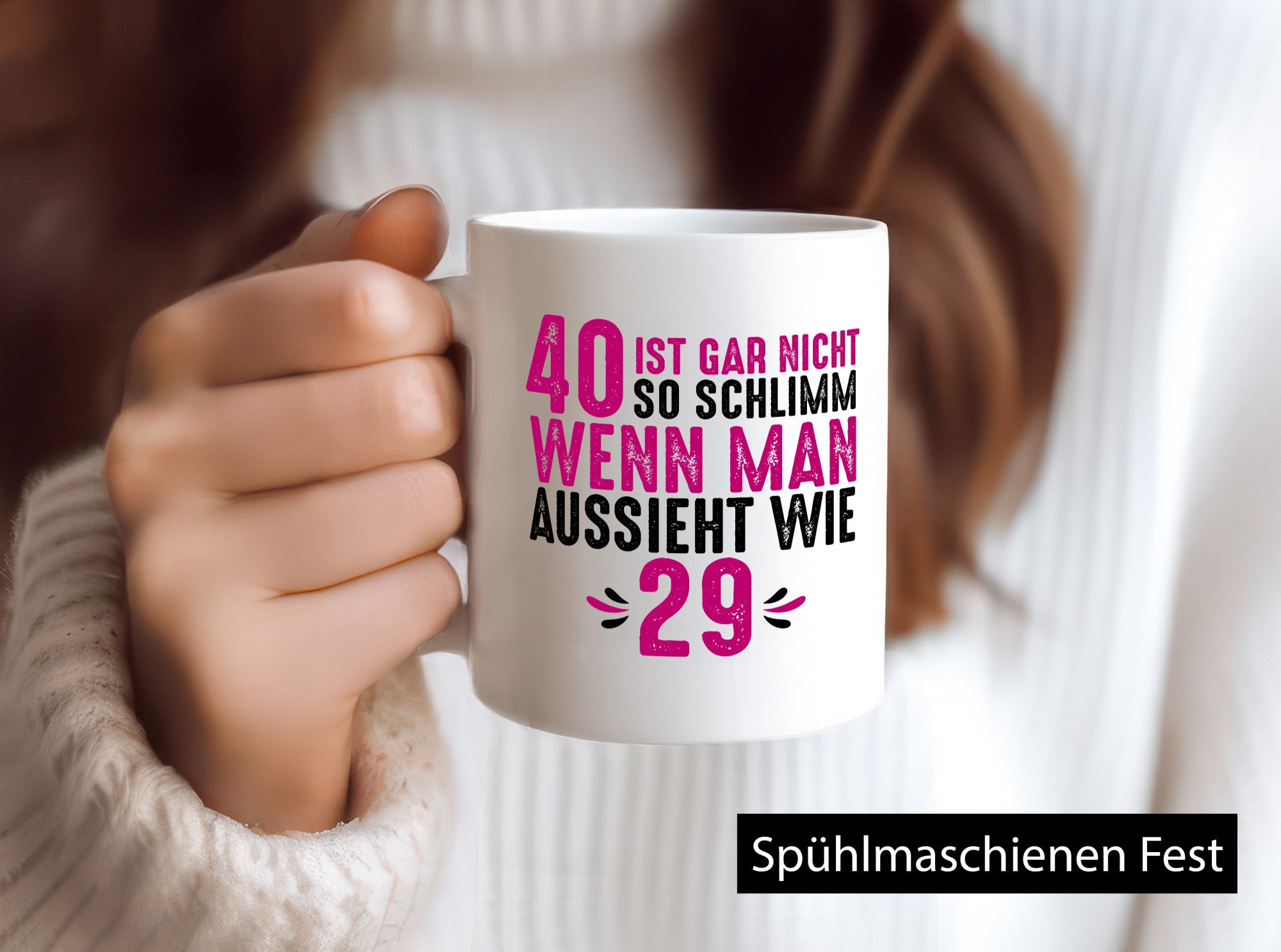 40. Geburtstag | aussehen wie 29 Jung halten Geschenk Geschenkidee lustiger