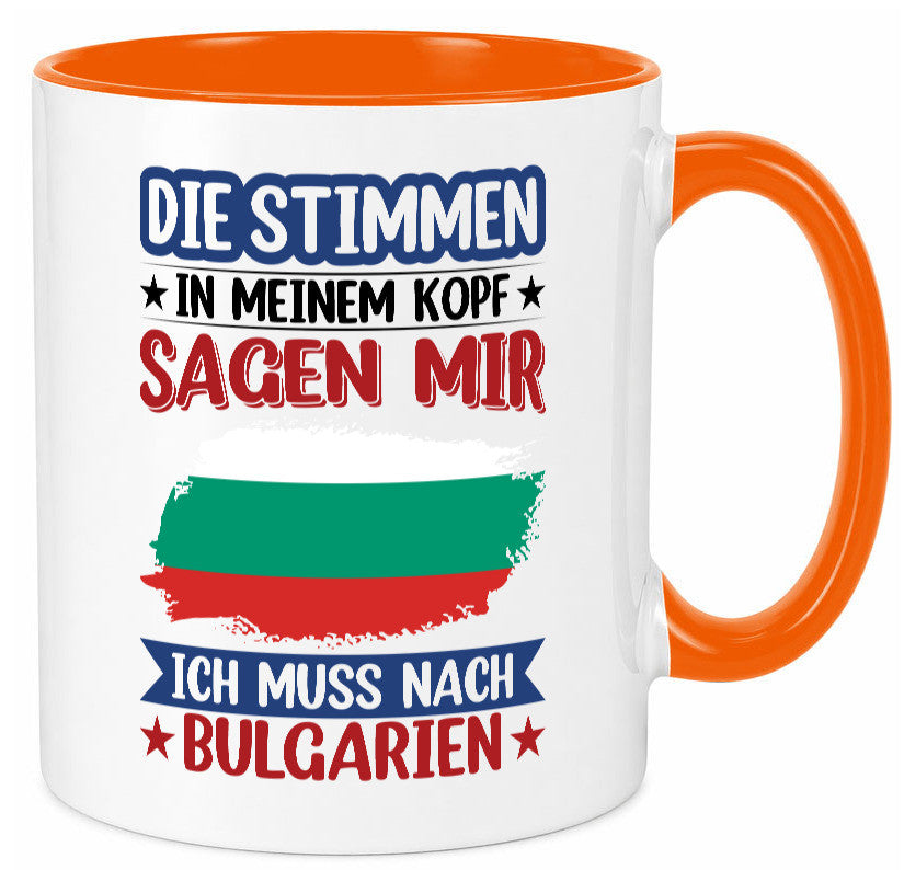 Bulgarien | Urlaub Stimmen in meinem Kopf Traumland Humor Geschenkidee Tasse
