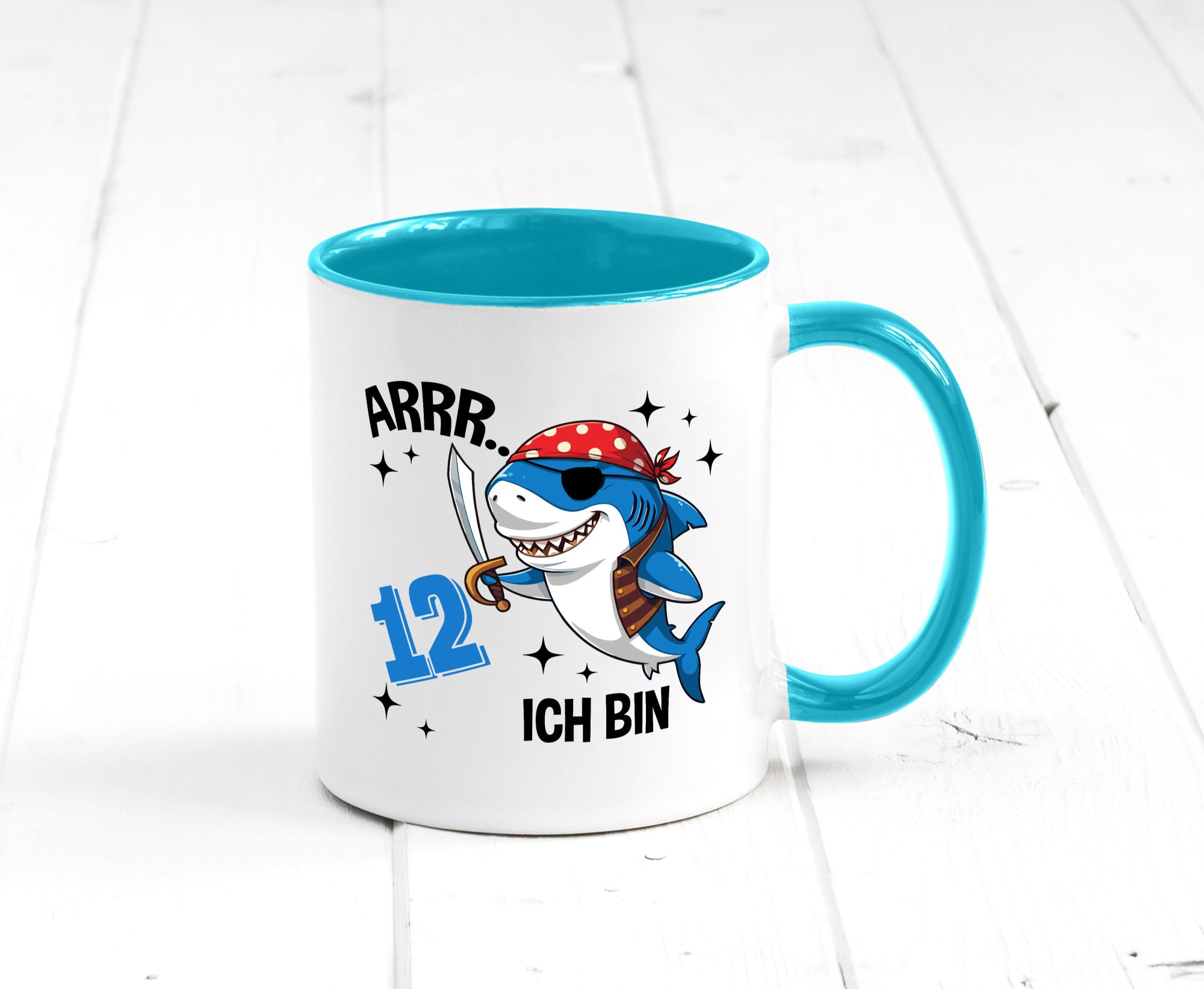 12. Geburtstag | 12 Jahre Arr Pirat Hai Piraten Geschenk Geschenkidee lustiger