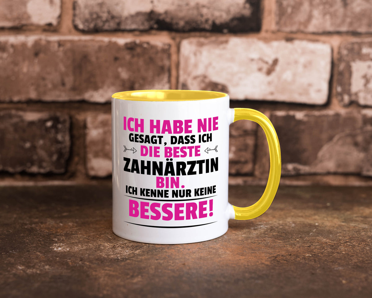 Die Beste Zahnärztin | Zahnmedizin Beruf lustig Arbeit Kollegen Büro Geschenk Tasse