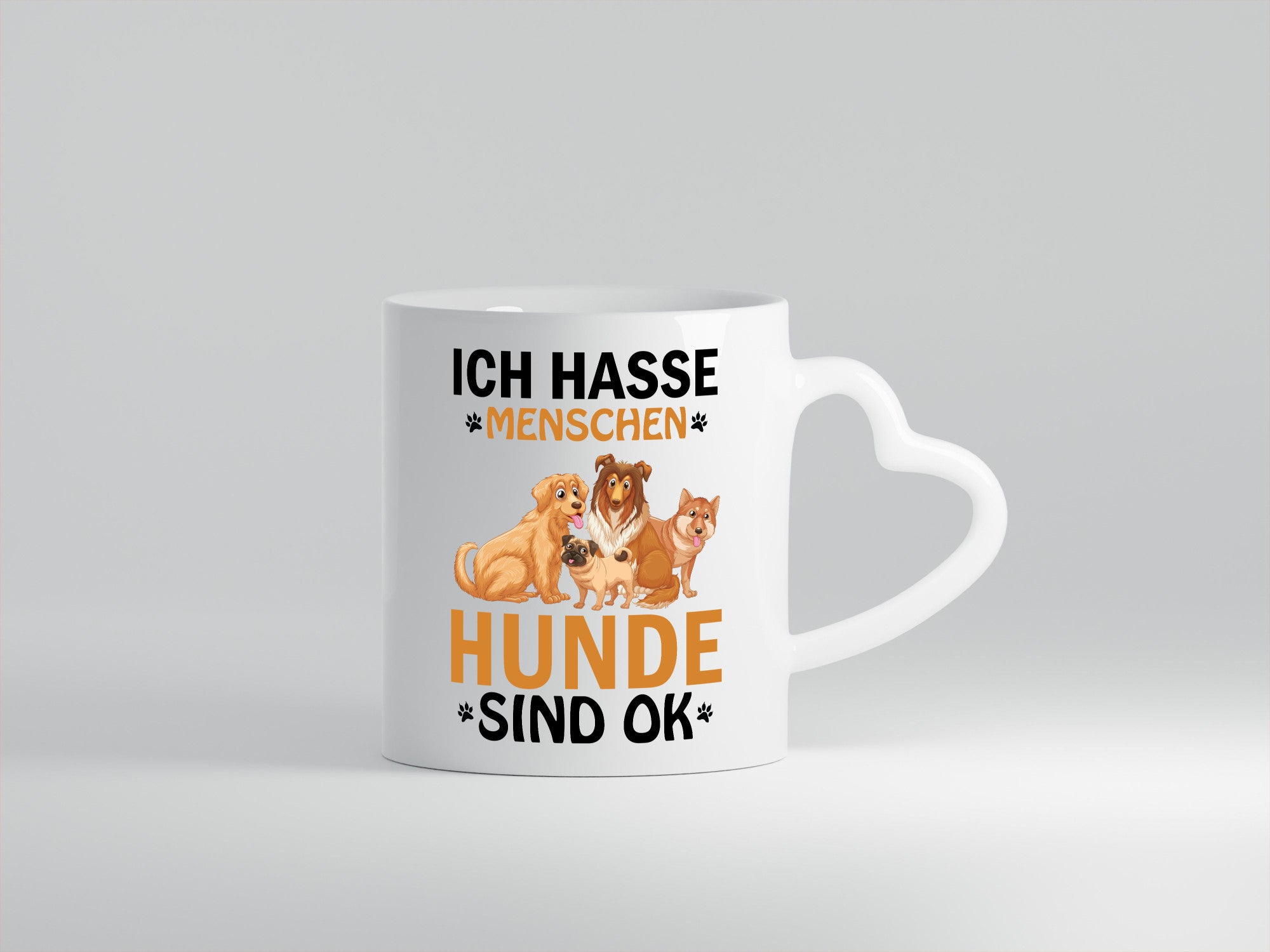 Ich liebe Hunde Geschenkidee Tierliebhaber Humor Tasse