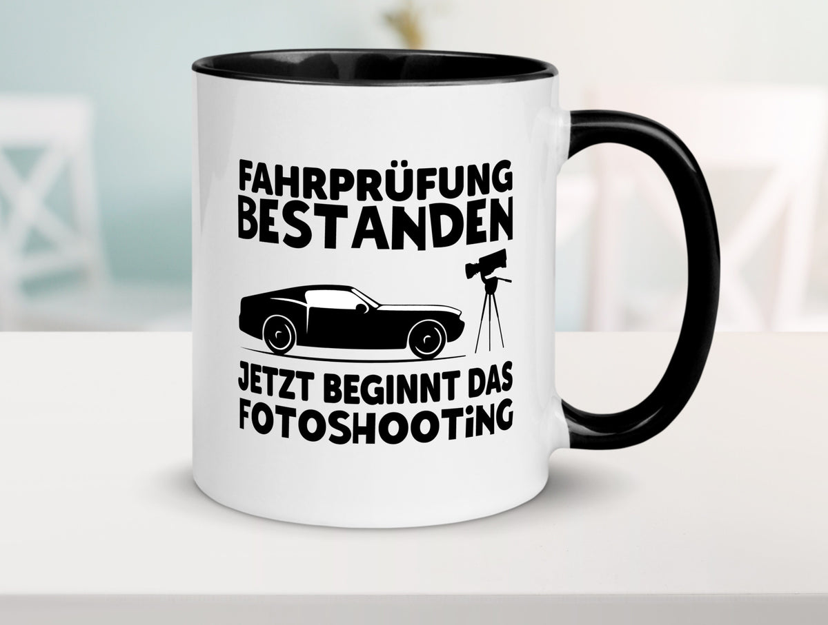Fahrprüfung bestanden | Autofahren Führerschein Geschenk Humor Geschenkidee Tasse