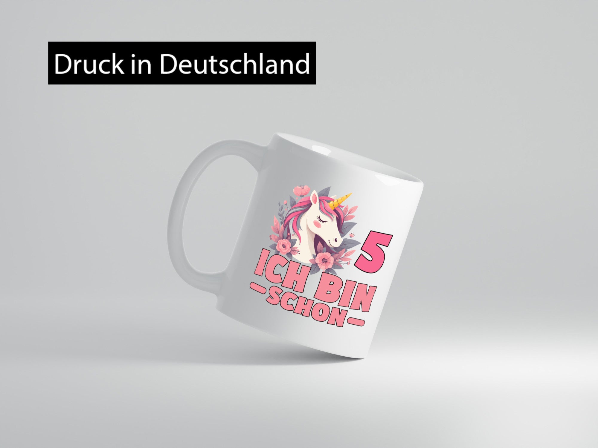 5. Geburtstag | 5 Jahre Einhorn bin schon Mädchen Geschenkidee Humor Tasse