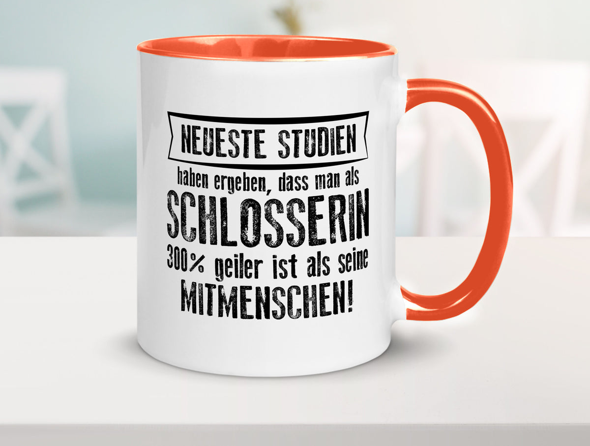Neuste Studien: Schlosserin | Schlosserei Geschenkidee Humor Tasse