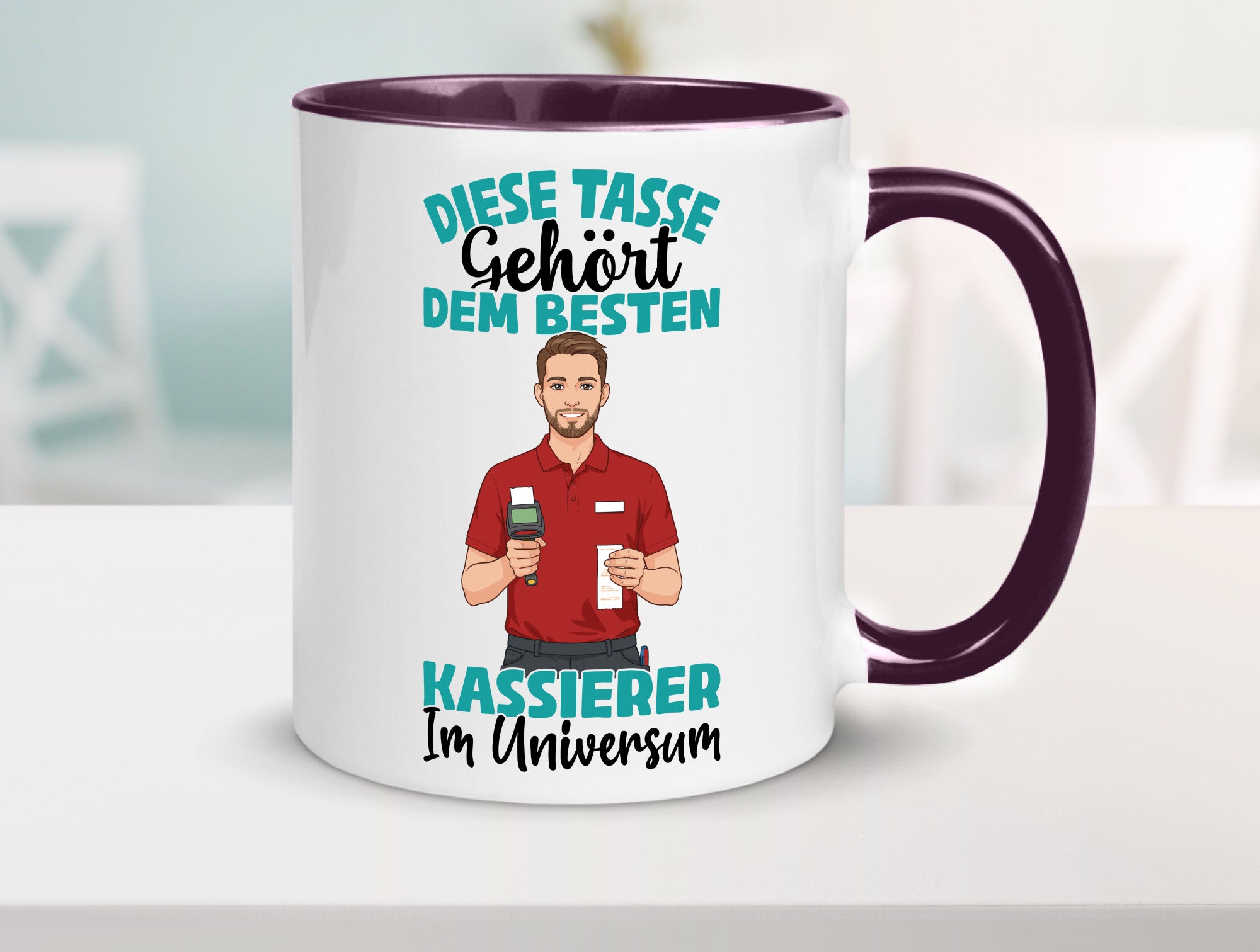 Im Universum: Kassierer Geschenk Humor Geschenkidee lustiger Spruch Tasse