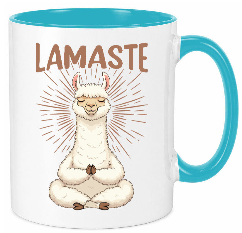 Lamaste | Lama Namaste lustiger Spruch Geschenk Humor Geschenkidee Tasse