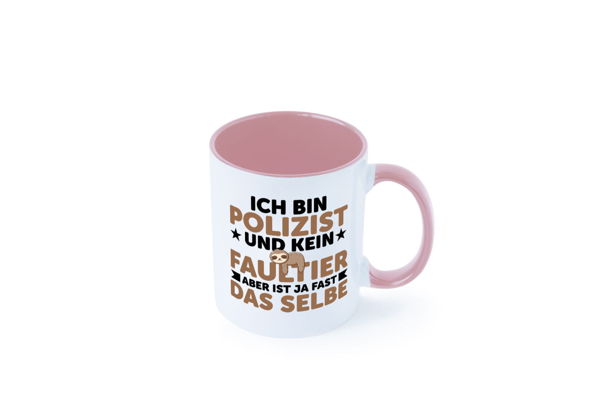 Ich bin kein Faultier: Polizist | Polizei v2 lustig Tierliebhaber Humor Tasse