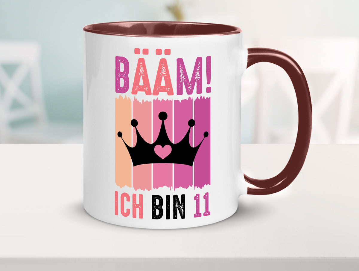 11. Geburtstag | 11 Jahre Bääm ich bin Krone Humor Geschenkidee Tasse
