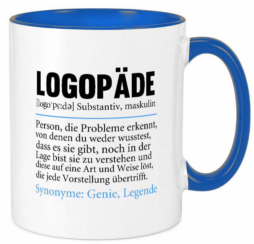 Logopäde | Spruch lustig Sprachtherapie Beruf lustiger Geschenk Arbeit Kollegen Tasse