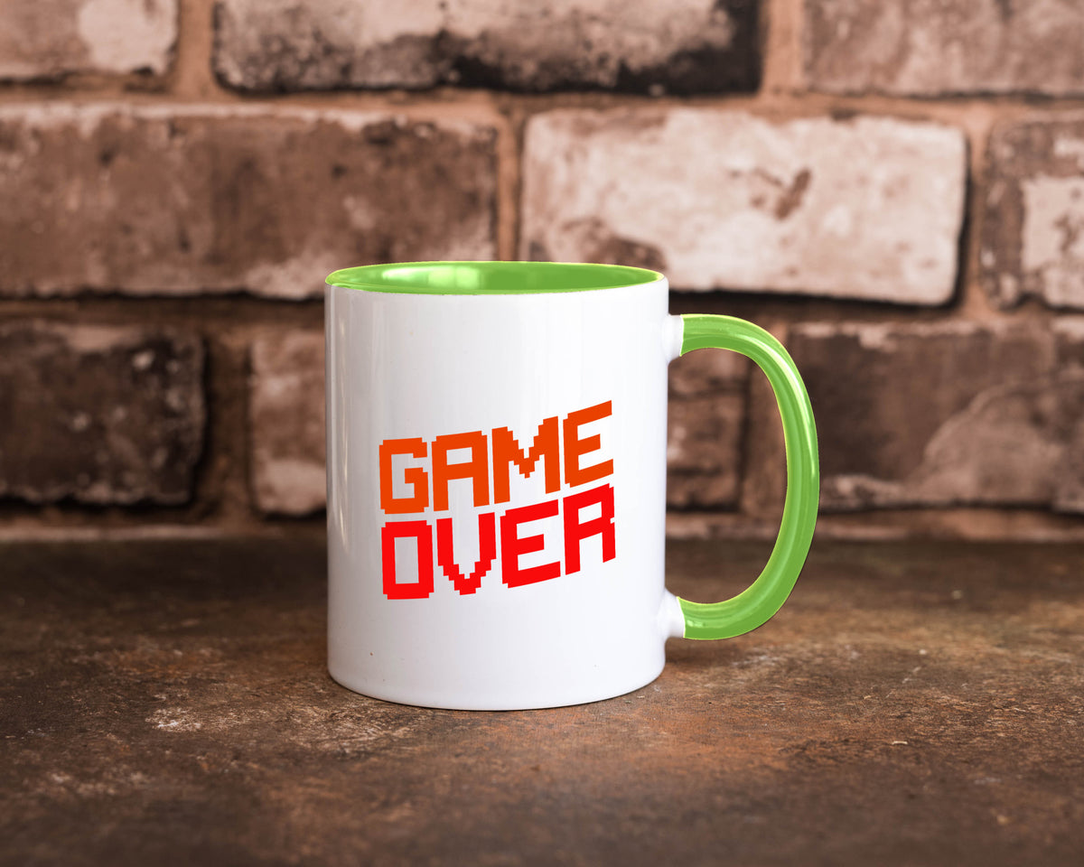 Game Over | Gamer Zocker Retro PC Nerd Pixel Geschenkidee Humor Tasse
