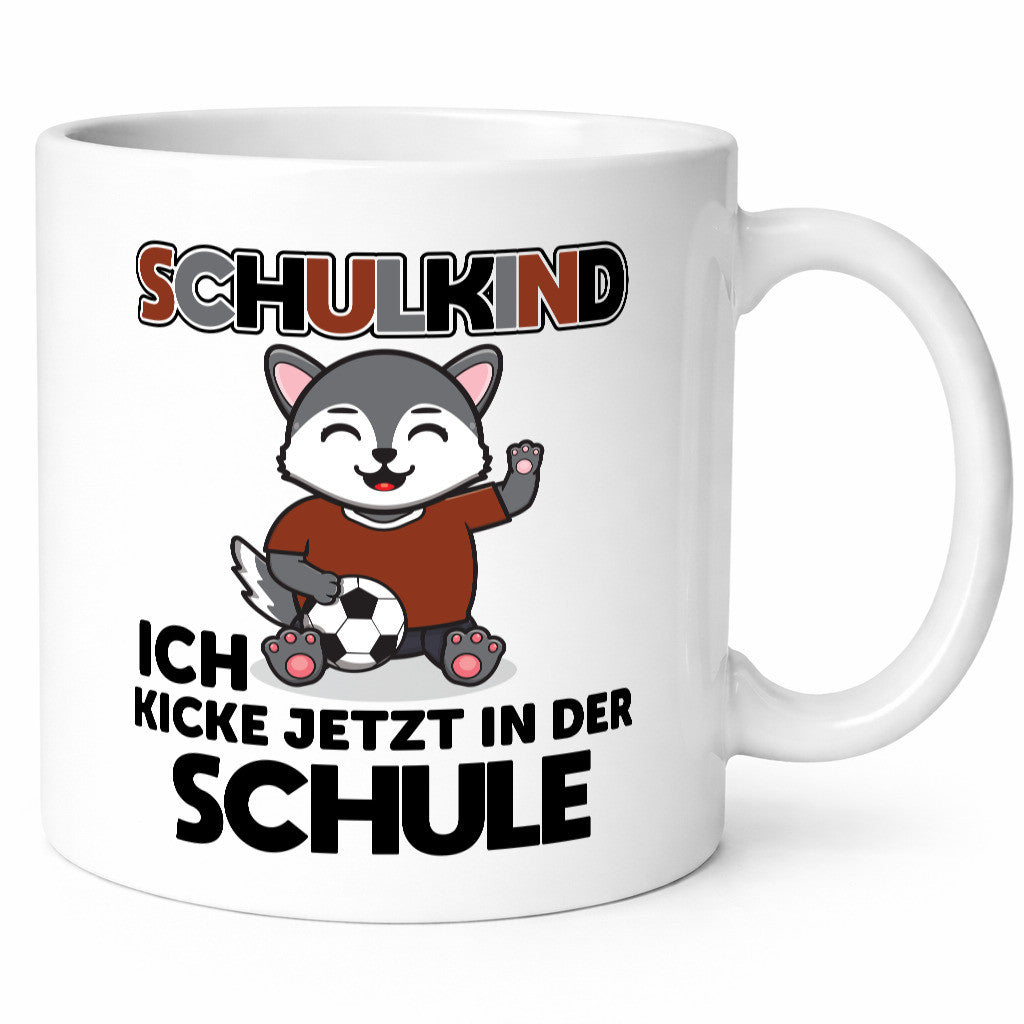 Ich kicke jetzt in der Schule | Fußball Kind lustiger Spruch Geschenk Humor