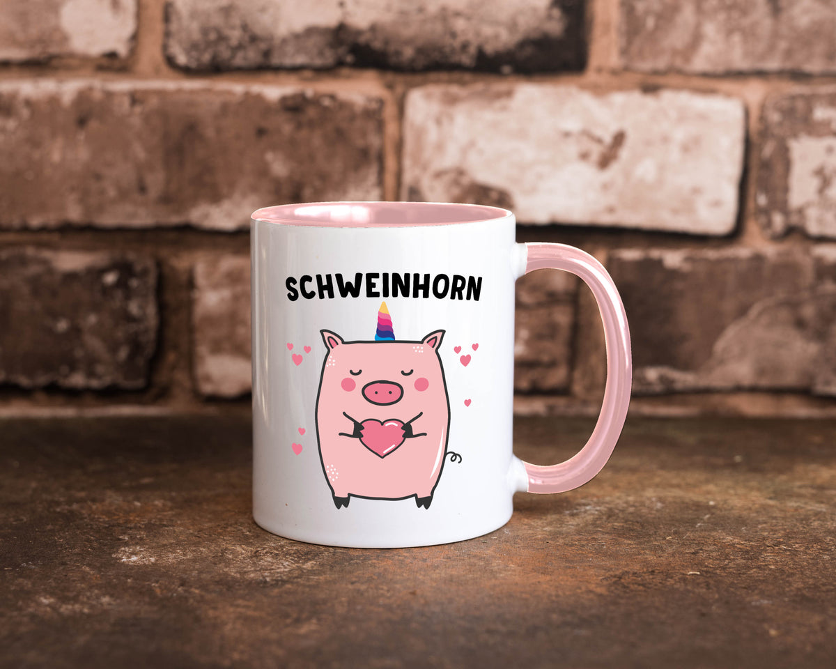 Schweinhorn lustig Humor Geschenkidee Geschenk Tasse