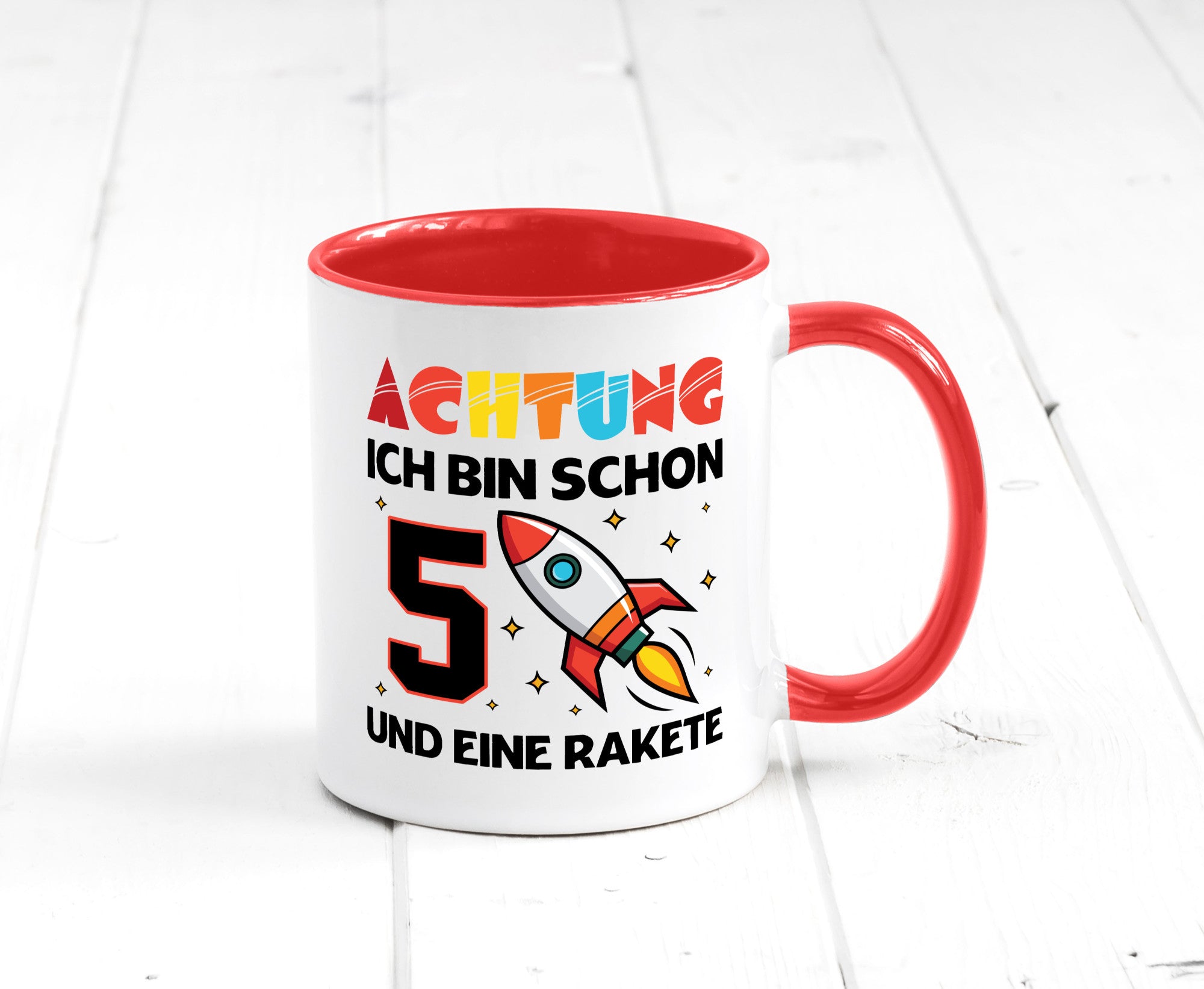 5. Geburtstag | Rakete Weltraum 5 Jahre Galaxy lustig Geschenkidee Geschenk