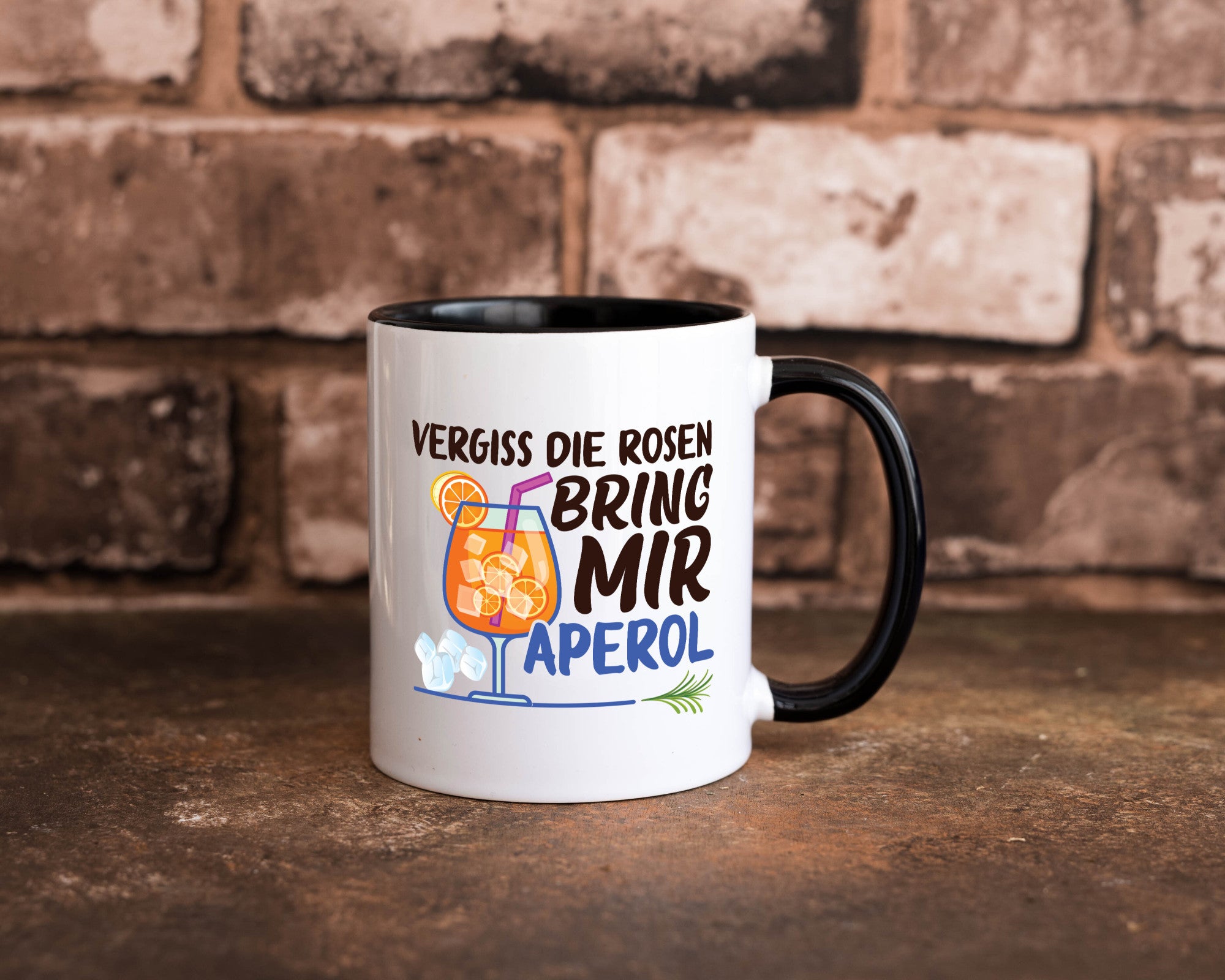 Bring mir Aperol | Rosen Paar Party Geschenkidee Humor Tasse