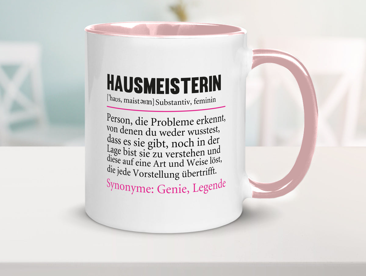 Hausmeisterin | Hauswart Beruf Spruch Humor Geschenkidee Arbeit Kollegen Büro Tasse