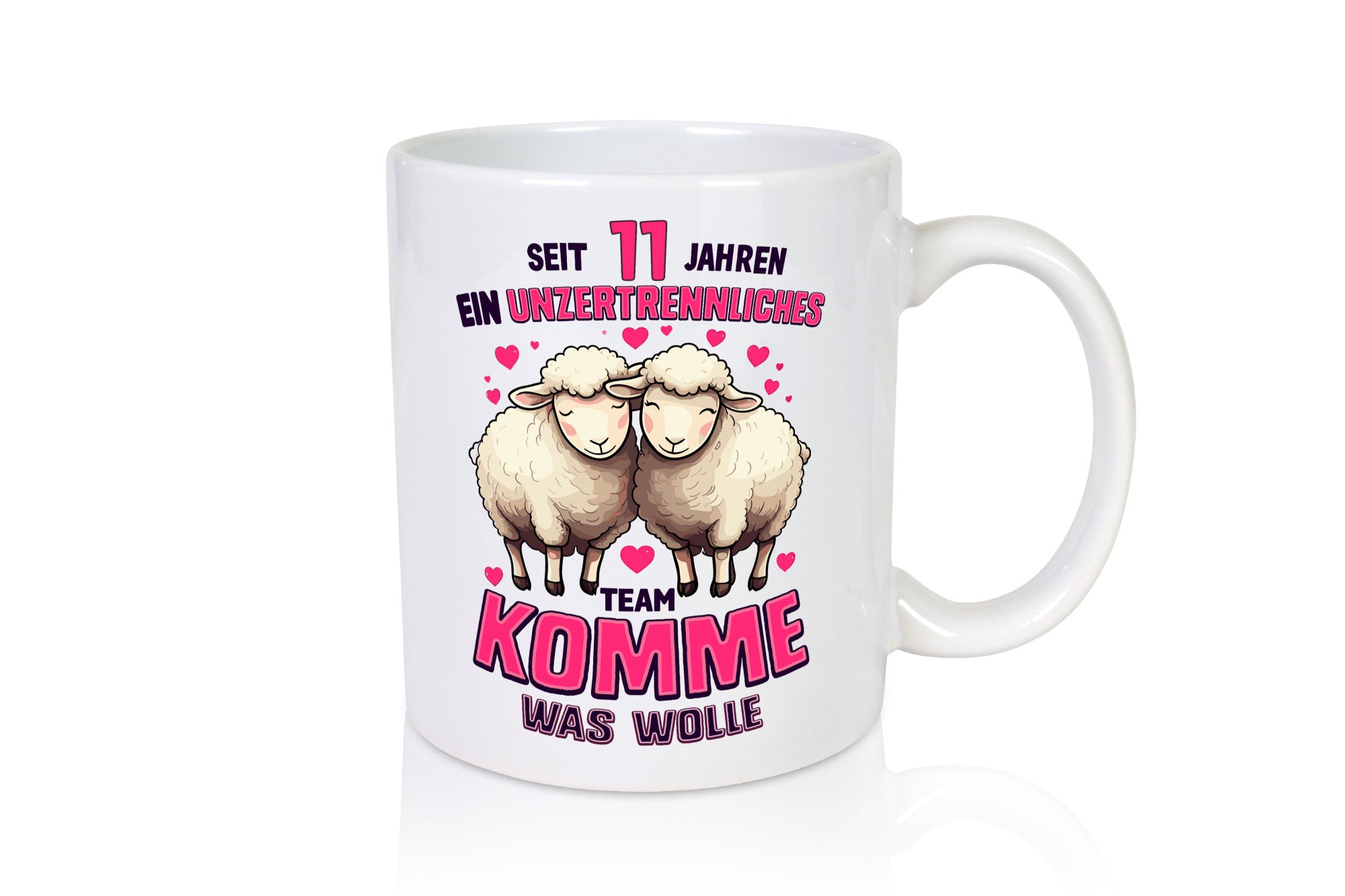 11 Jahre Verheiratet | ein Team Ehepaar v2 Humor Geschenkidee Tasse