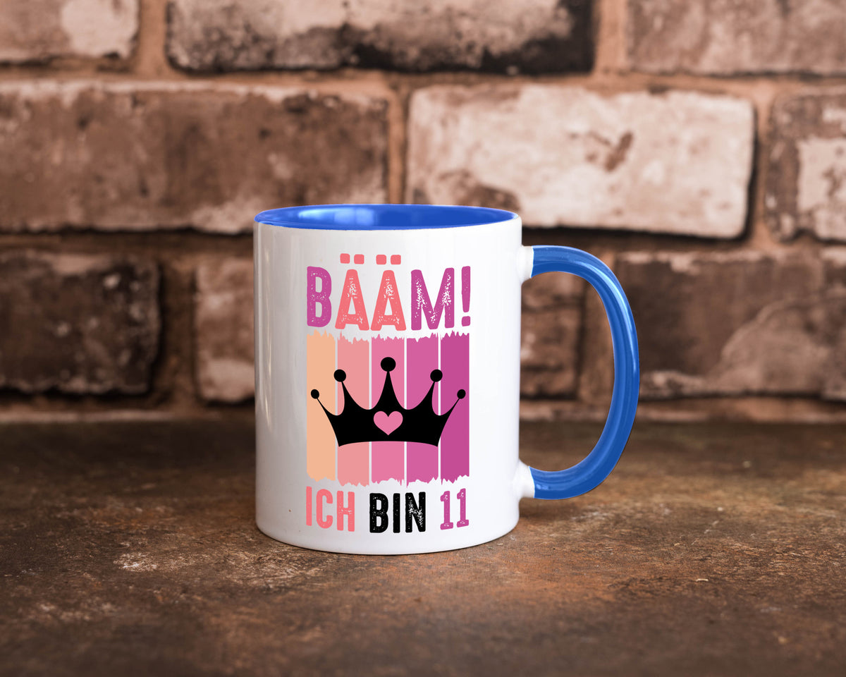 11. Geburtstag | 11 Jahre Bääm ich bin Krone Humor Geschenkidee Tasse