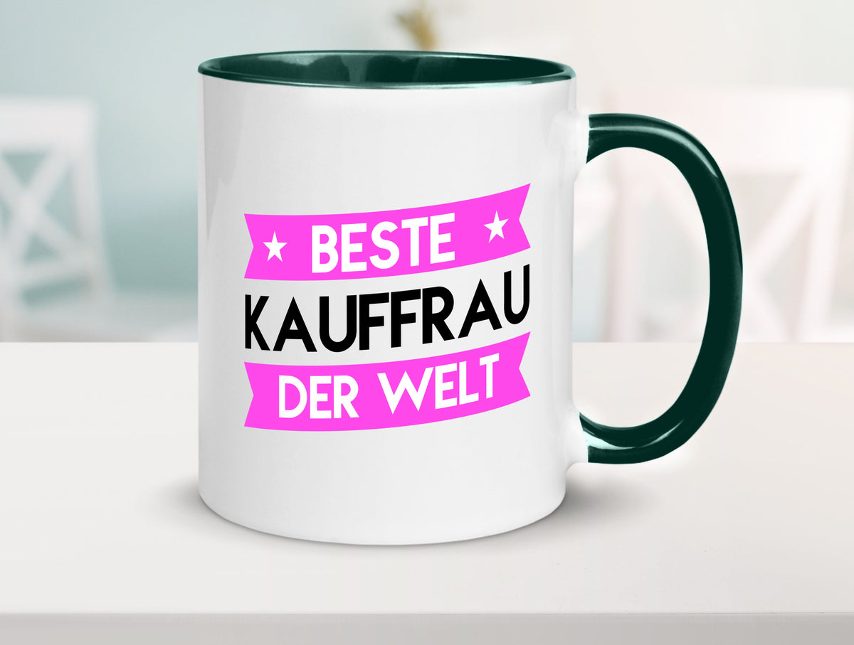 Beste Kauffrau | Kauffrauen Geschenkidee Humor Tasse