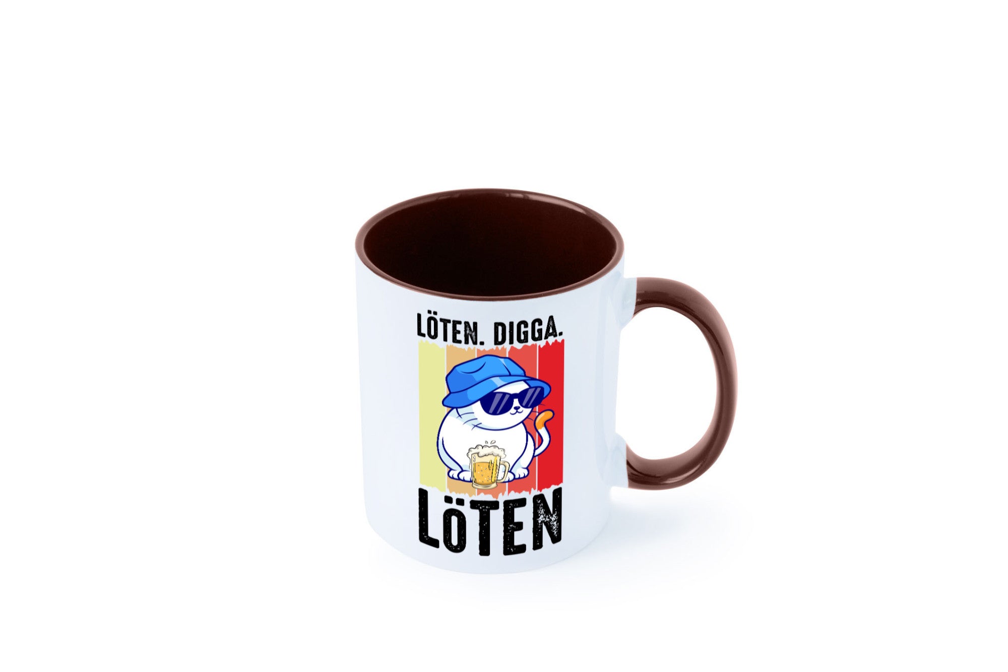 Löten Digga | Katze mit Bier Bierkatze Geschenk Tierliebhaber Humor lustiger