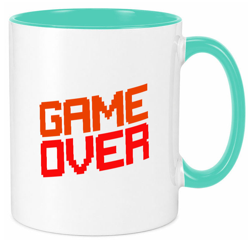 Game Over | Gamer Zocker Retro PC Nerd Pixel Geschenkidee Humor Tasse