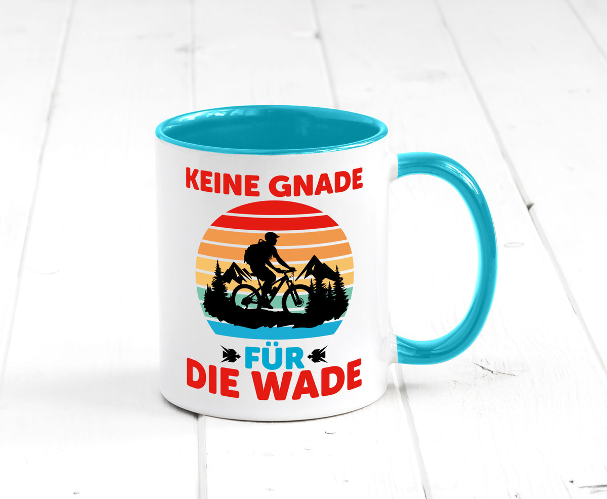 Keine Knade für die Wade | BMX Renrad Biker v2 lustig Humor Geschenkidee Tasse