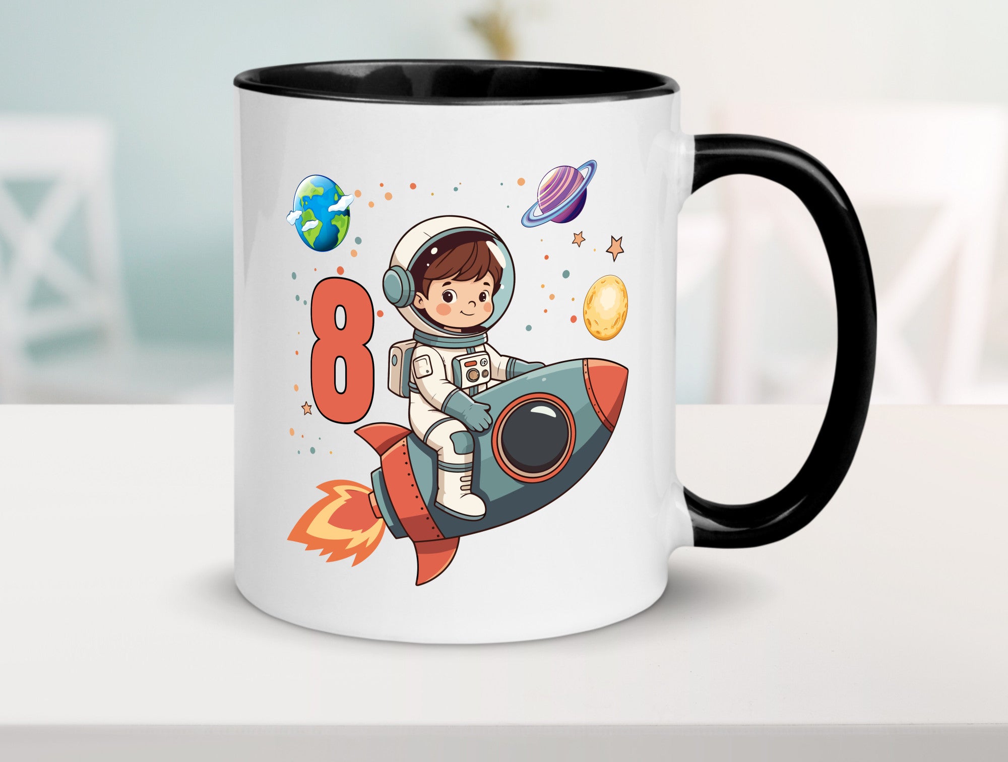 8. Geburtstag | 8 Jahre Astronaut Weltraum Humor Geschenkidee Tasse