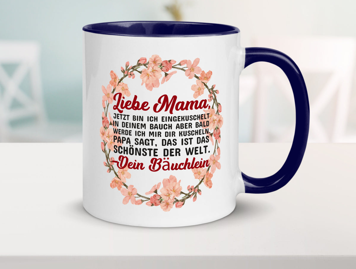 Liebe Mama | Schwangerschaft Tasse Baby süß Humor Familie Geschenkidee