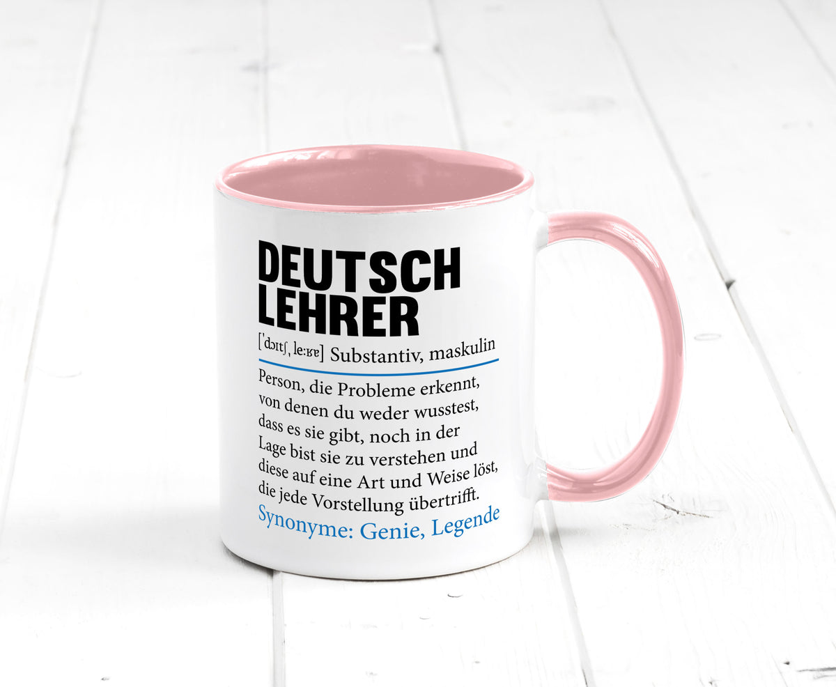 Deutschlehrer Spruch | Lehrer Schule Humor lustig Geschenkidee Geschenk Tasse
