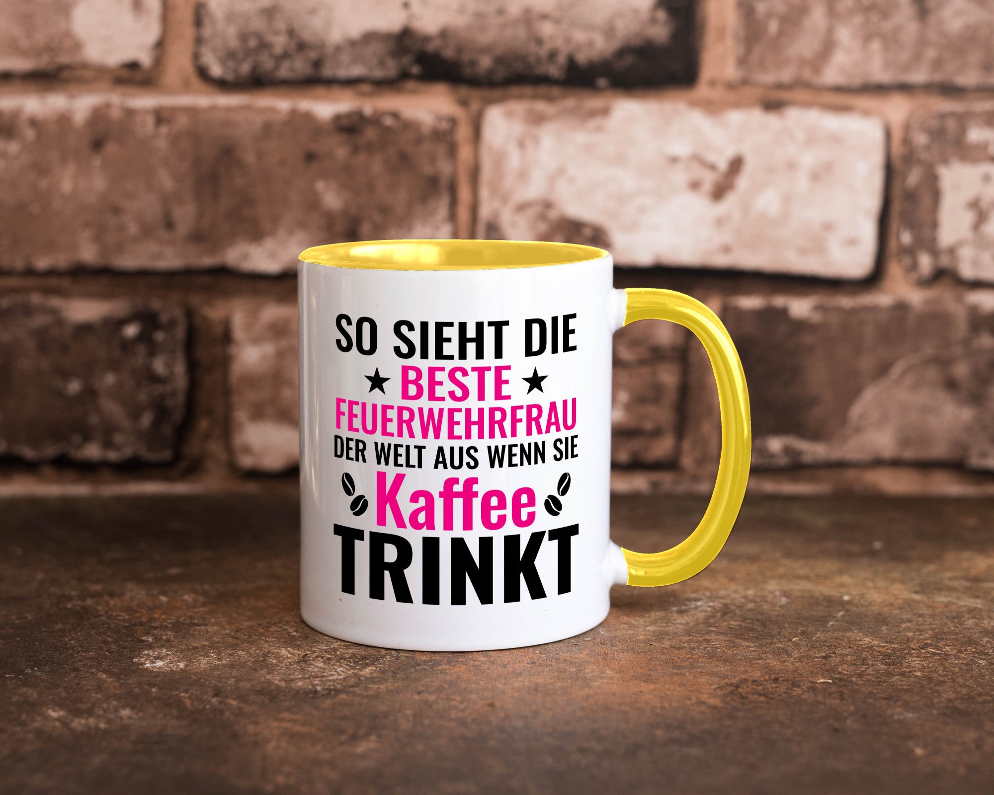 Kaffee trinkt: Feuerwehrfrau | Feuerwehr Geschenkidee Humor Tasse