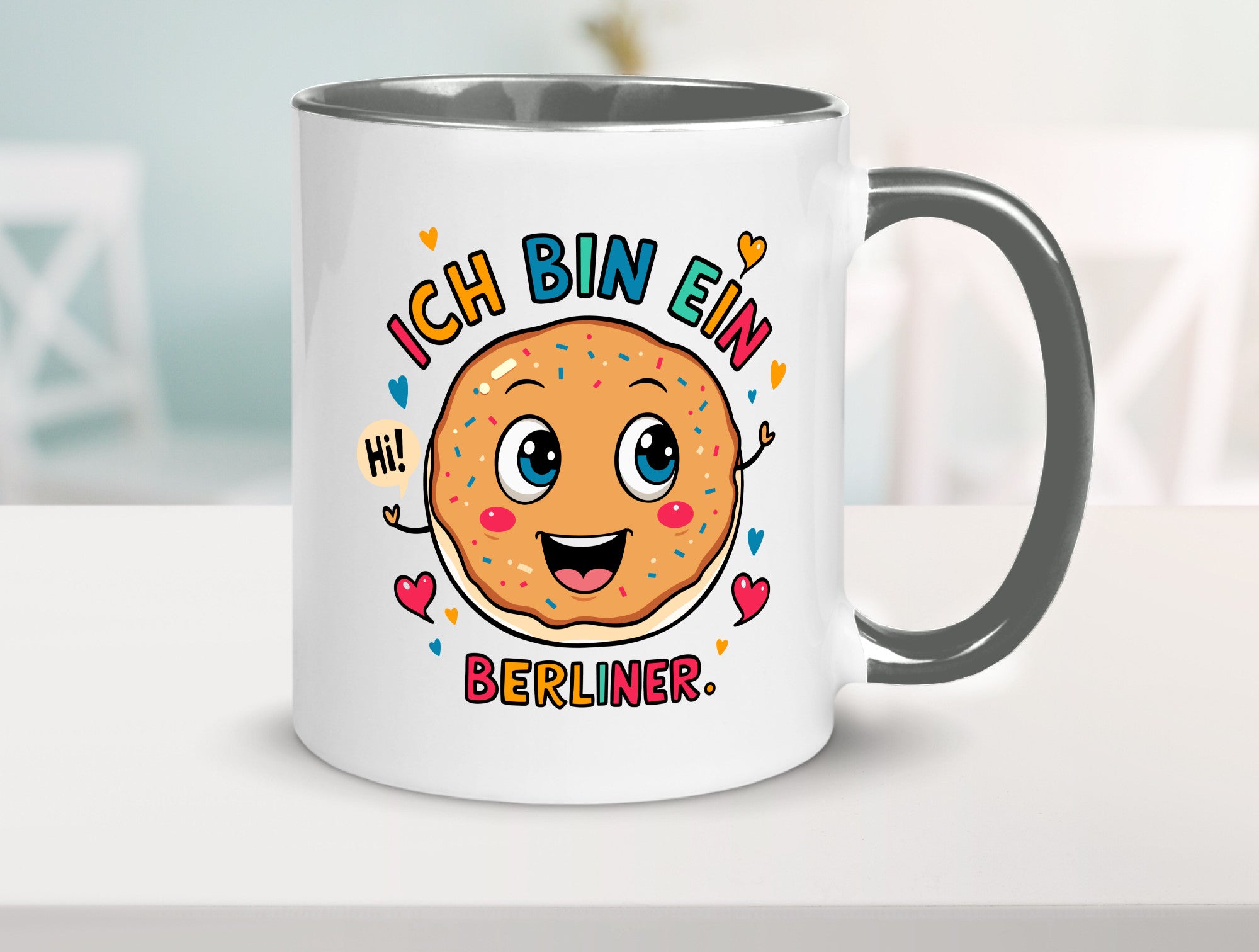 Ich bin ein Berliner | Krapfen Pfannkuchen Humor Geschenkidee Tasse