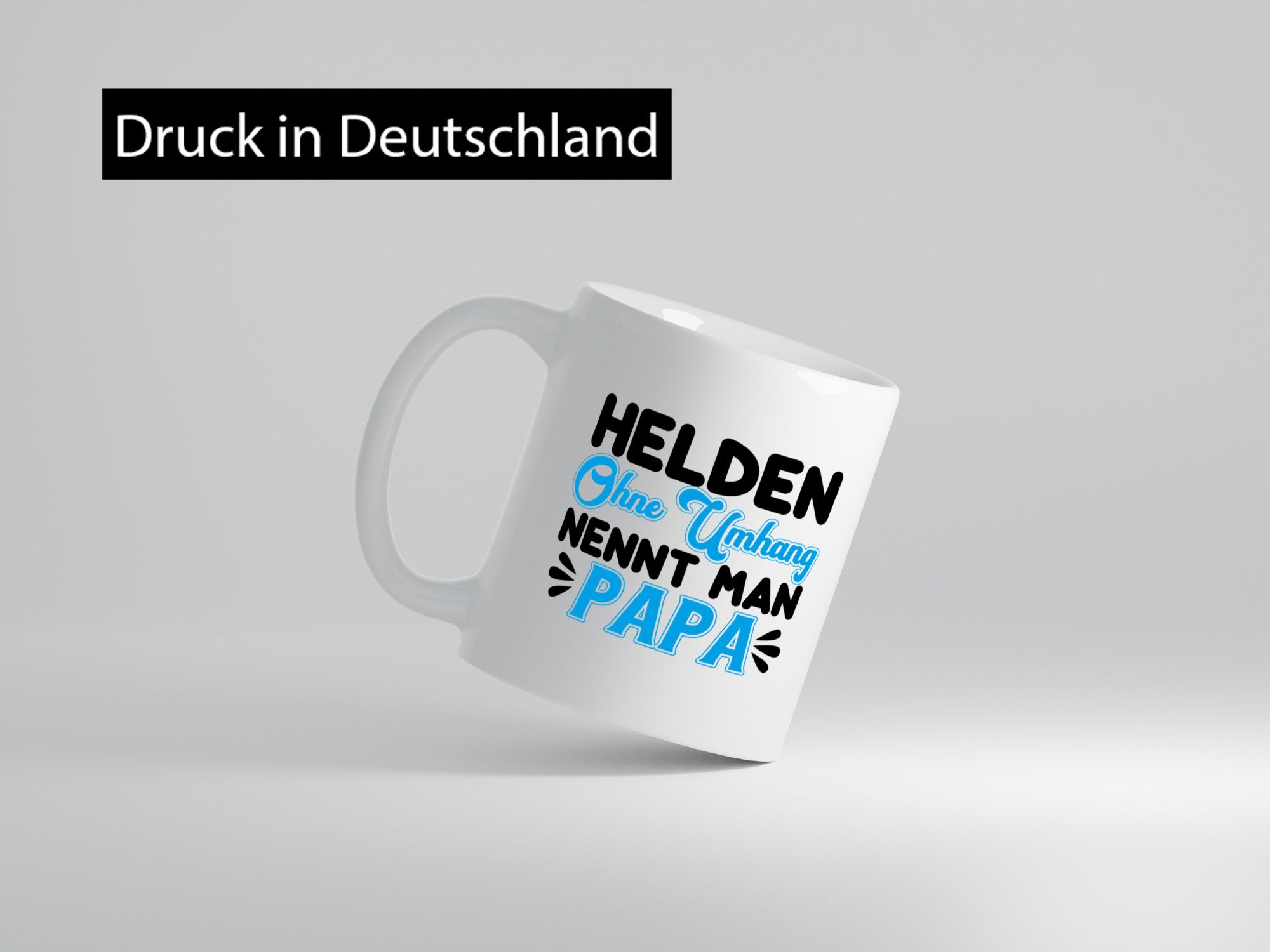 Superheld Papa Geschenk Humor Geschenkidee lustiger Spruch Tasse