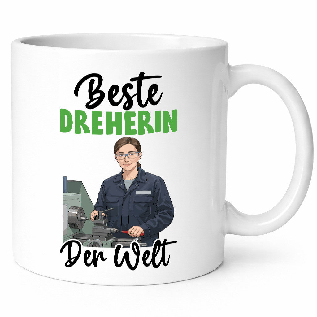 Beste Dreherin | Fräser Dreher Geschenkidee Humor Tasse