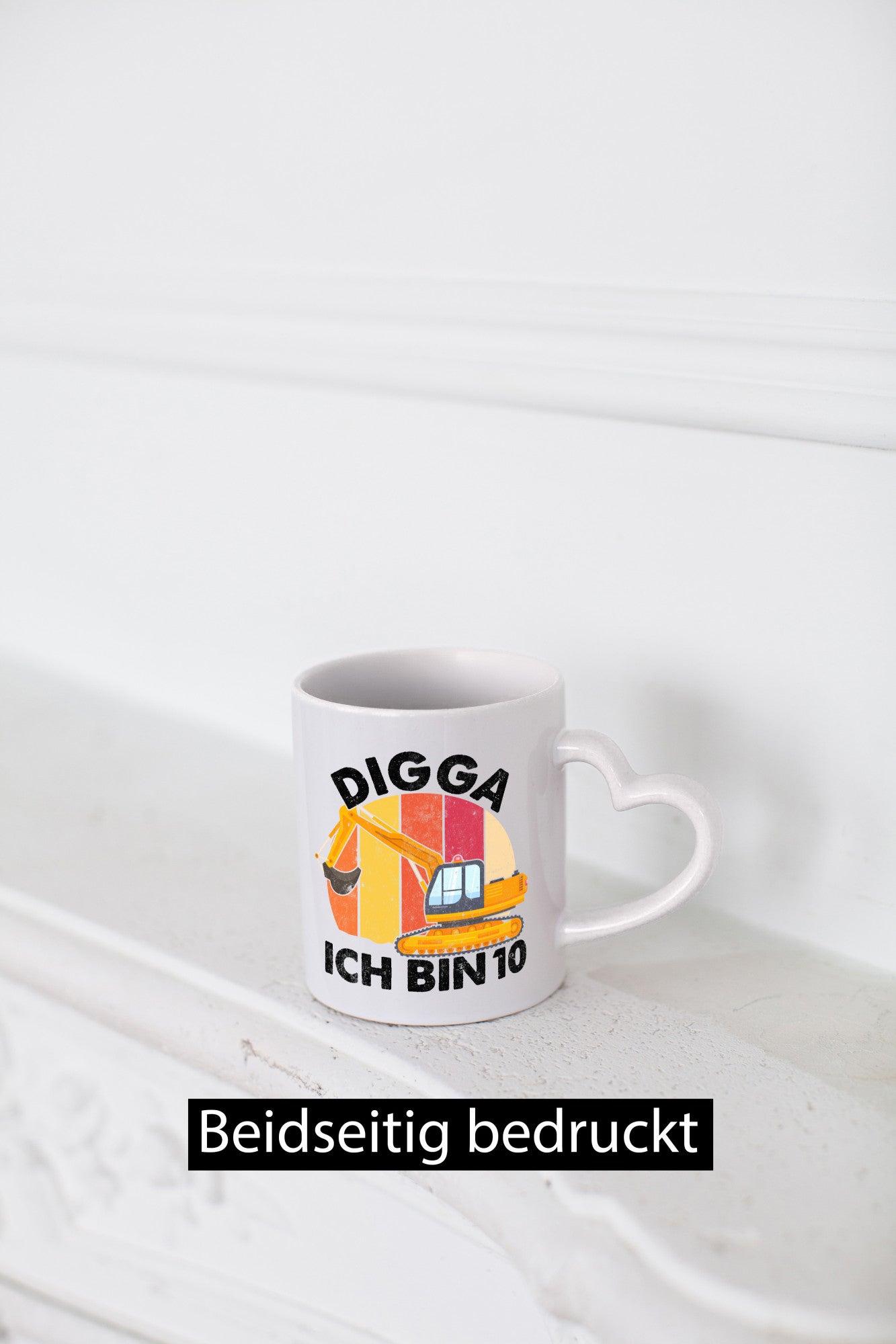 10. Geburtstag | 10 Jahre Bagger Digga lustig Geschenkidee Geschenk Tasse