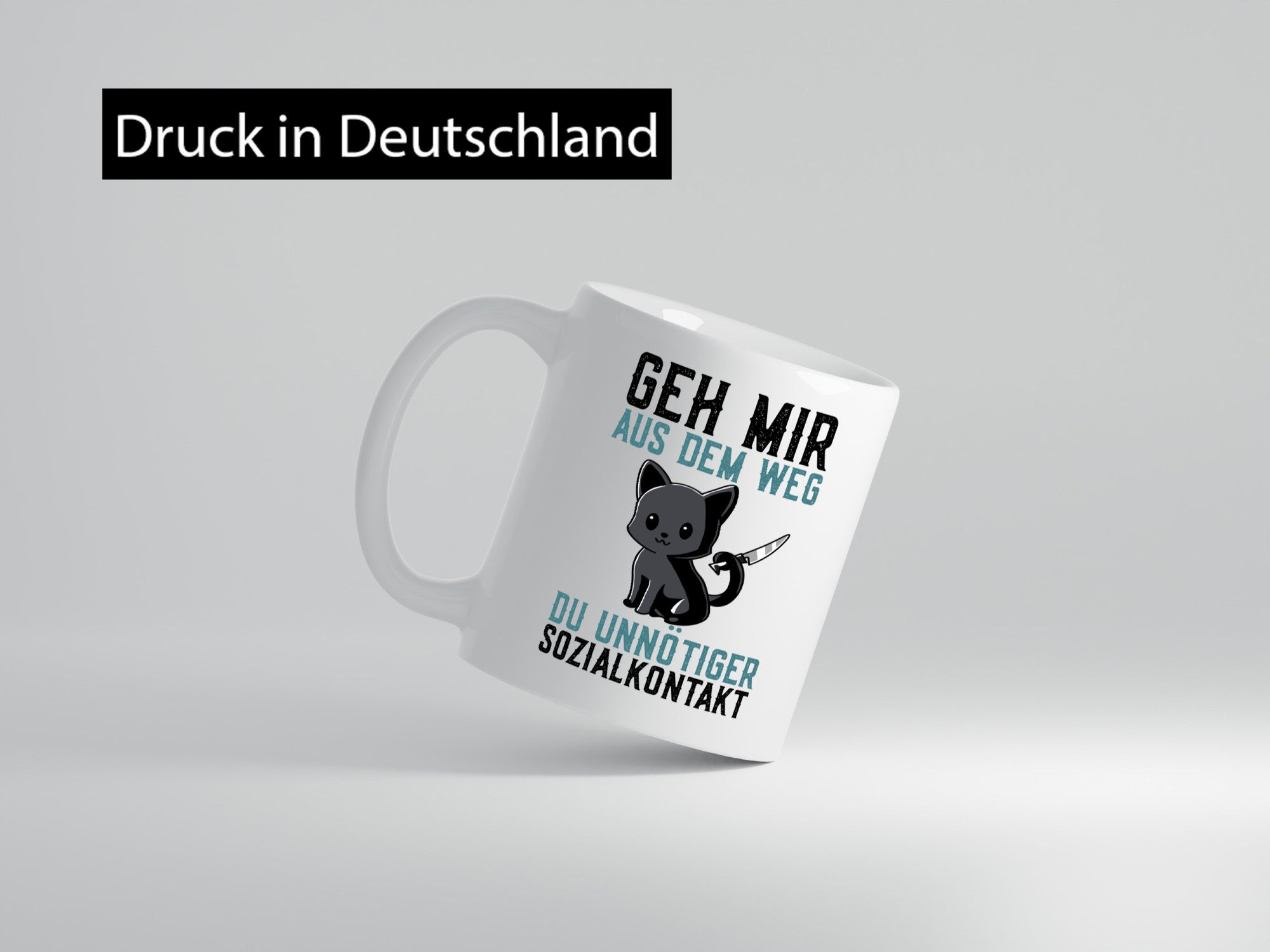 Geh mir aus dem Weg | Wütende Katze Unnötig Humor Tierliebhaber Geschenkidee