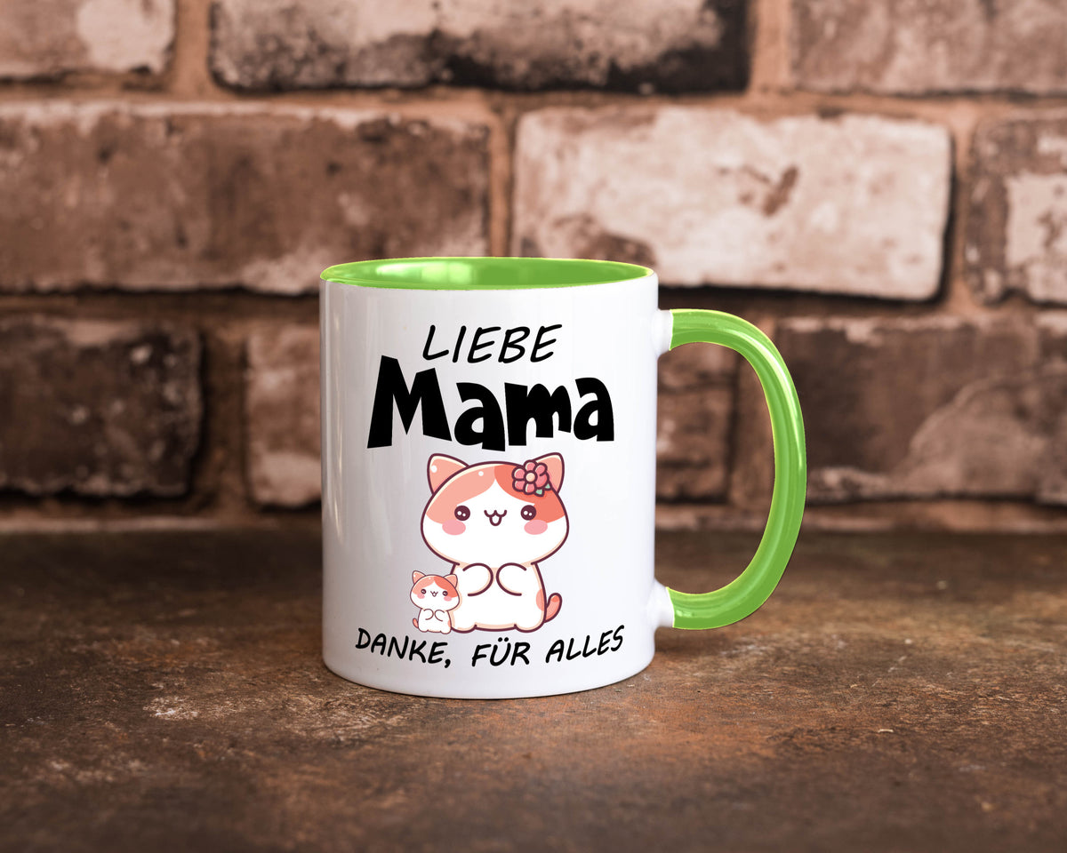 Liebe Mama Danke, für alles | Muttertag Beste Geschenk Familie Geschenkidee Tasse