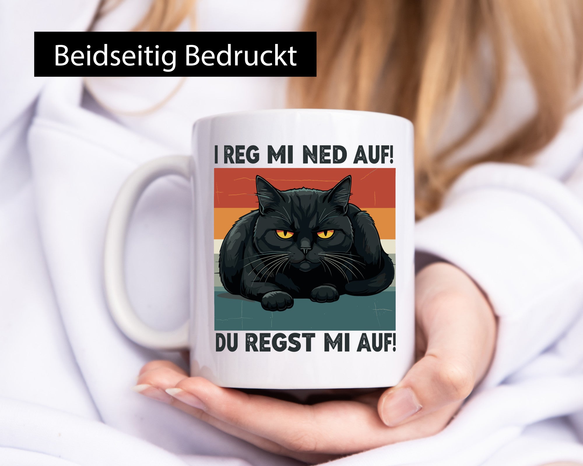 Du regst mi Auf | Böse Katze Reg ned lustiger Spruch Geschenk Tierliebhaber
