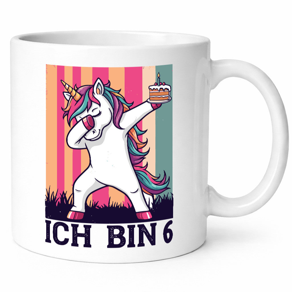 6 Geburtstag | Einhorn Damping Mädchen lustiger Spruch Geschenk Geschenkidee