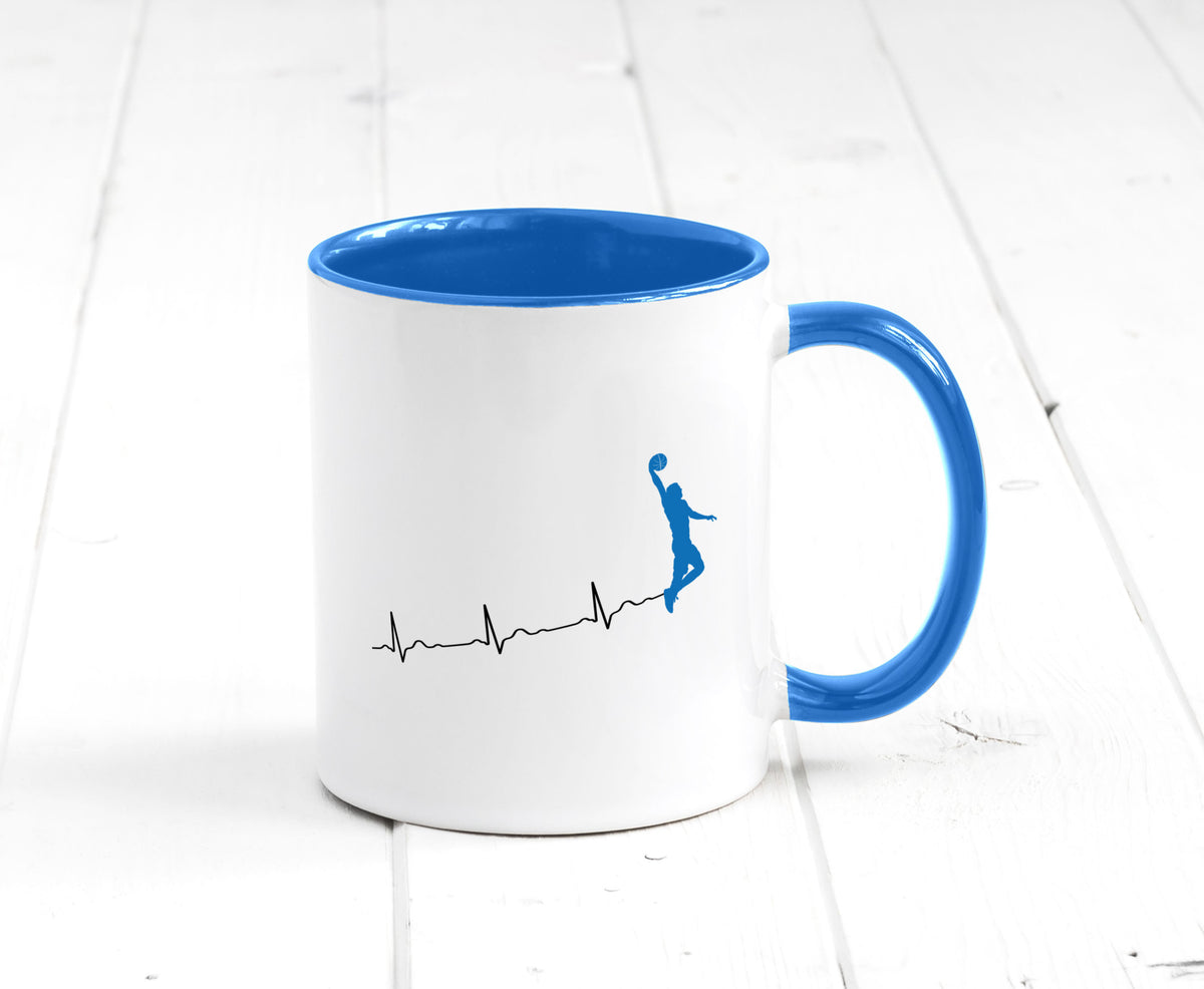 Herzschlag Basketball | Motiv Sport Ballsport Humor Geschenkidee Tasse