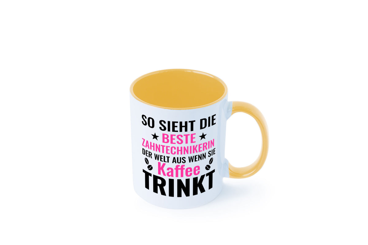 Kaffee trinkt: Zahntechnikerin | Zahnmedizin lustiger Spruch Geschenk Humor Tasse