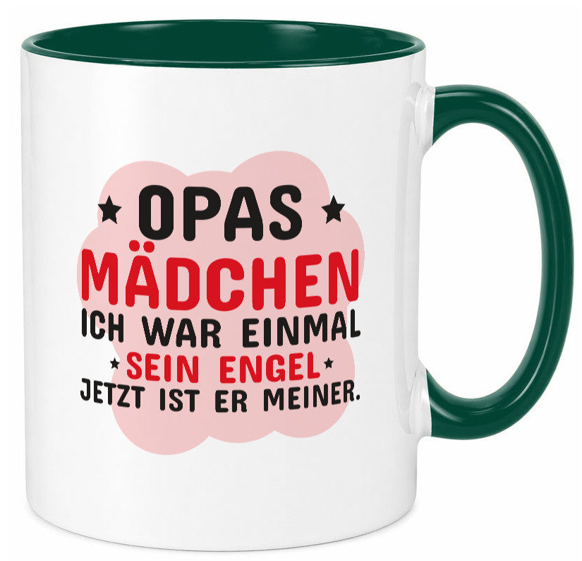 Opas Mädchen | Trauer Tasse Abschied Enkelin lustig Familie Geschenkidee
