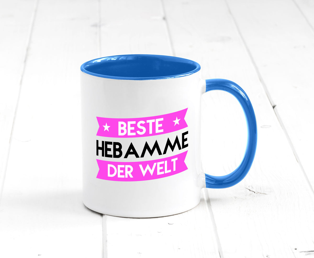 Beste Hebamme | Geburtshilfe lustiger Spruch Geschenk Humor Geschenkidee Tasse
