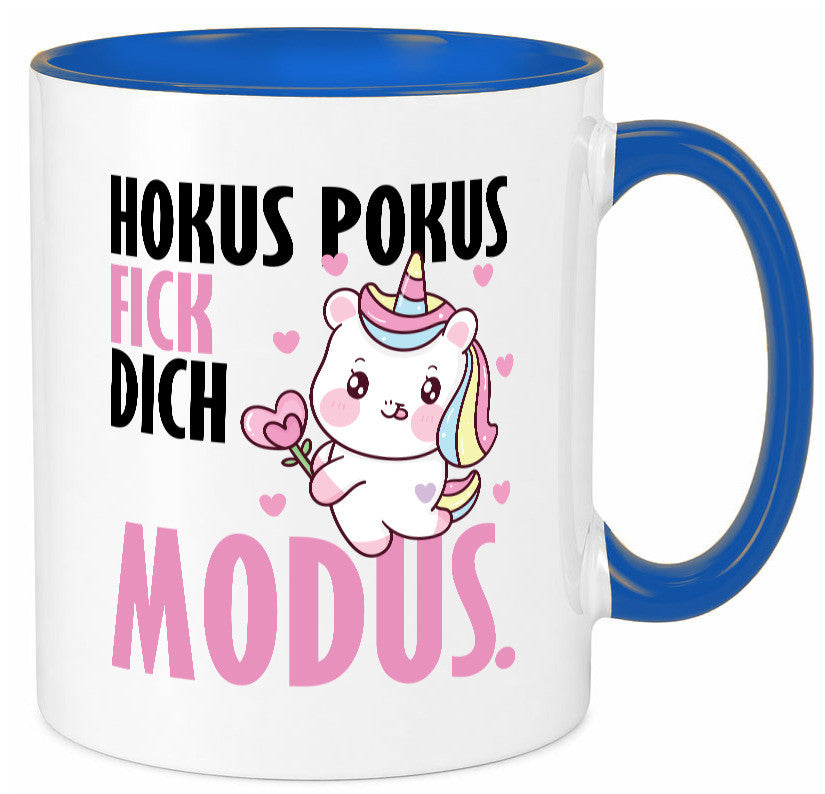 Hokus Pokus lustiger Spruch Geschenk Humor Geschenkidee Tasse
