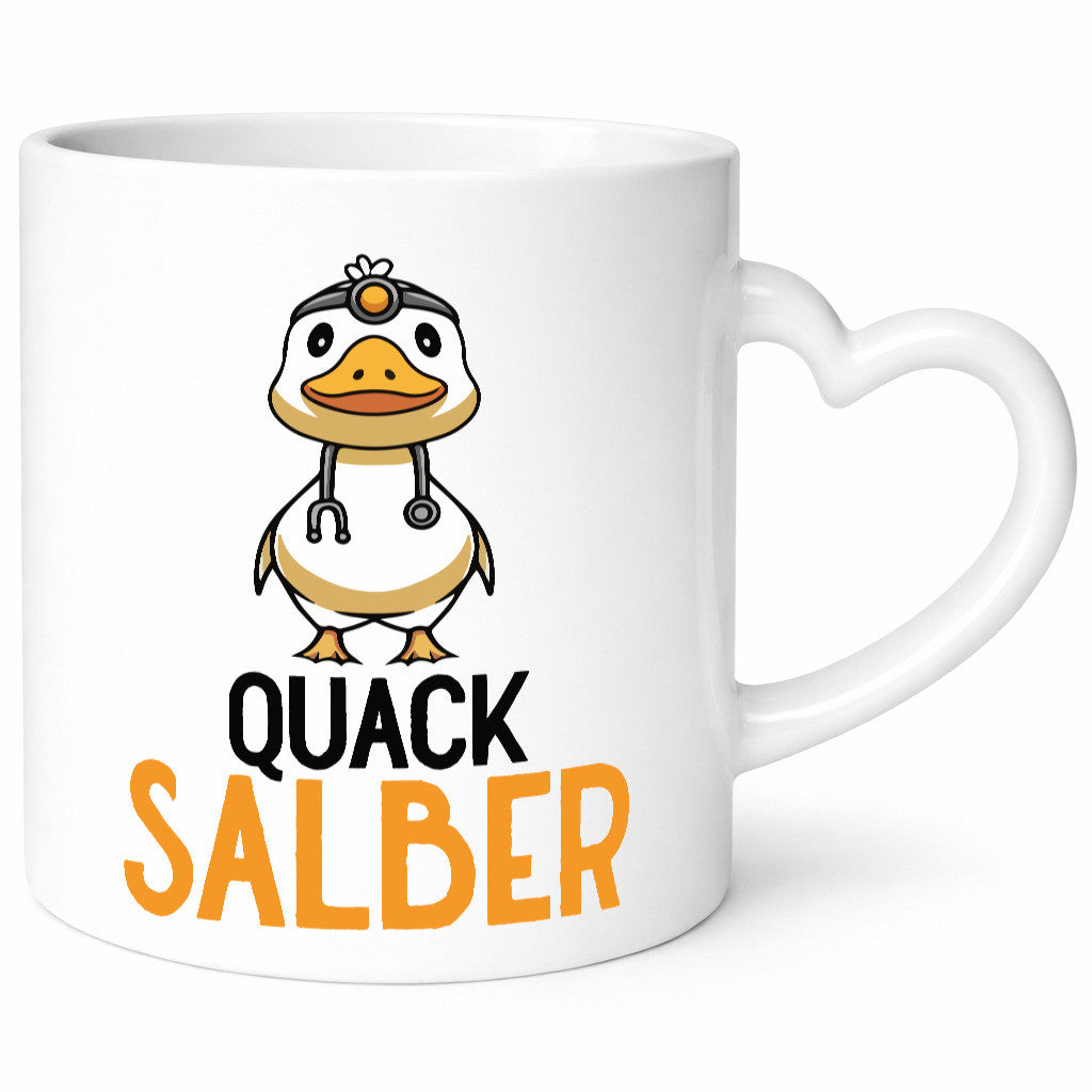Quacksalber | witzige Ente Comic Arzt Ärztin v2 Geschenkidee Humor Tasse