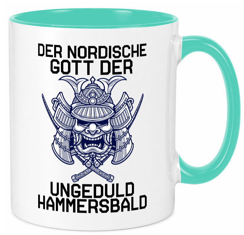 Nordischer Gott der Ungeduld | Mythologie Wikinger lustig Humor Geschenkidee Tasse
