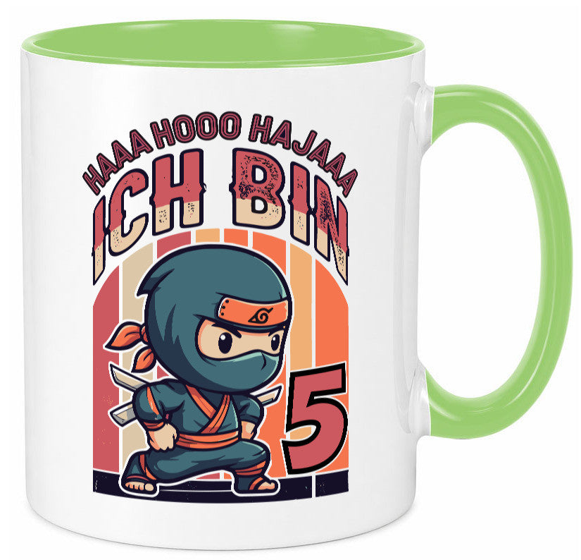 5. Geburtstag | Ninja Junge 5 Jahre Humor Geschenkidee Tasse